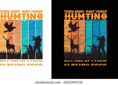  bird dear humting t-shirt design