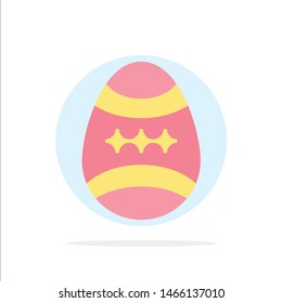 Bird, Decoration, Easter, Egg Abstract Circle Background Flat color Icon. Vector Icon Template background