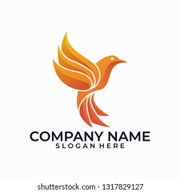 Bird design illustration color vector template. Suitable for Creative Industry, Multimedia, entertainment, Educations, Shop, and any related business
