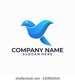 Bird design illustration color vector template. Suitable for Creative Industry, Multimedia, entertainment, Educations, Shop, and any related business