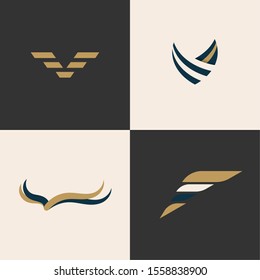 Bird Design Logo Template. Eagle Logo Abstract Design Vector Template
