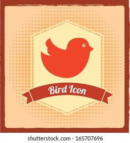 bird design over   background vector illustration 