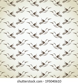 Bird design over beige  background, vector illustration