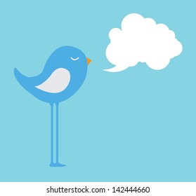 bird design over blue background vector illustration