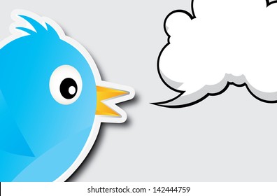 bird design over blue background vector illustration