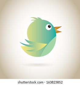 bird design  over bronze background vector illustration 