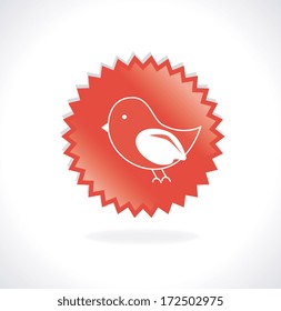 bird design  over  gray background vector illustration  