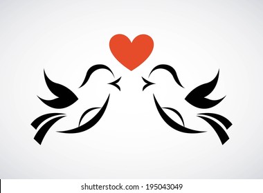Bird design over gray background, vector illustration