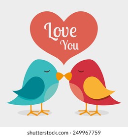 Bird design over white background, vector illustration.