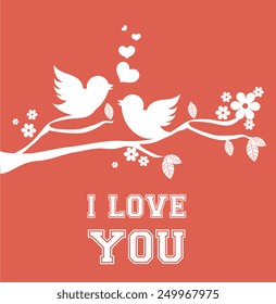 Bird design over white background, vector illustration.