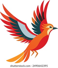 arte de Ilustración vectorial de diseño de pájaro