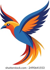 diseño de pájaro Ilustración vectorial de arte 