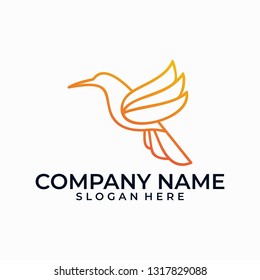 Bird designs illustration vector idea template. Suitable for Creative Industry, Multimedia, entertainment, Educations, Shop, and any related business