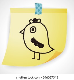 bird doodle drawing