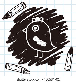 bird doodle drawing