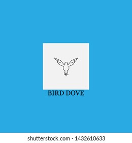 bird dove icon sign signifier vector