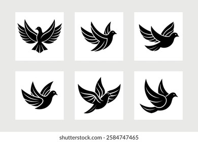  Bird dove icon vector illustration.
