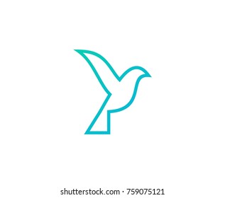 Bird dove logo