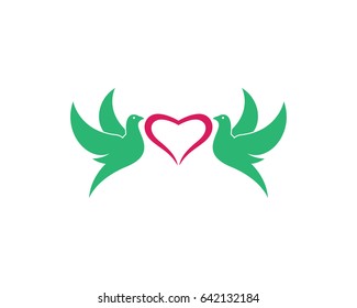 Bird Dove Logo Template