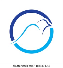 Bird Dove Logo Template
Bird logo template, Animal flying icon design vector