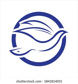 Bird Dove Logo Template
Bird logo template, Animal flying icon design vector