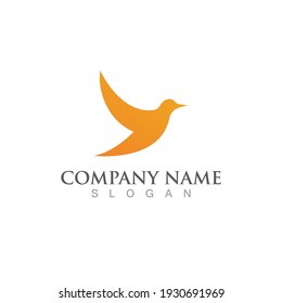 Bird Dove Logo Template vector illustration