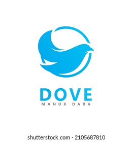 Bird Dove Logo Template vector illustration