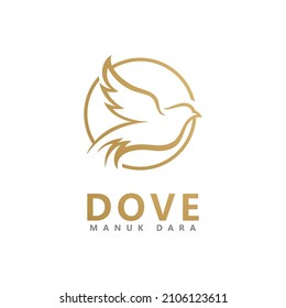 Bird Dove Logo Template vector illustration