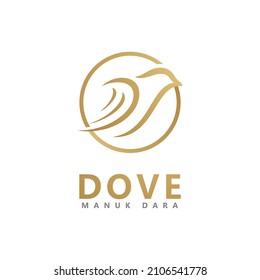 Bird Dove Logo Template vector illustration