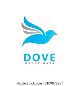 Bird Dove Logo Template vector illustration