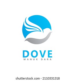 Bird Dove Logo Template vector illustration