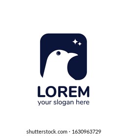 Bird dove logo. Vector design 