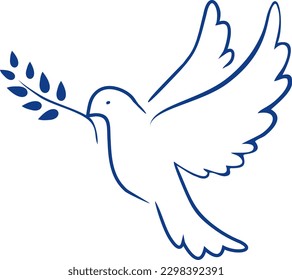 Bird dove symbol of hope