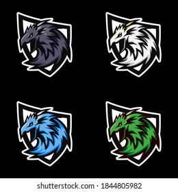 Bird Dragon Esport Logo Free Vector Premium