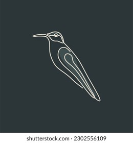 bird drawing line art vector