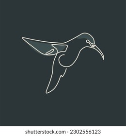 bird drawing line art vector