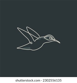 bird drawing line art vector