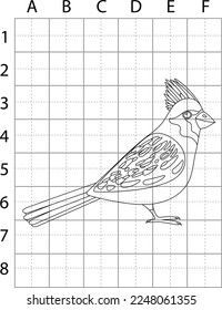 Bird Drawing Page, Drawing Bird Vector