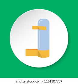 Bird drinker accessory icon in flat style