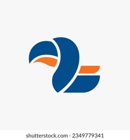 Logo-Vorlage für Vogel oder Ente für Unternehmen