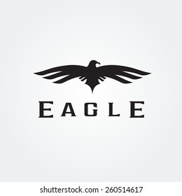 Bird eagle abstract vector design template 