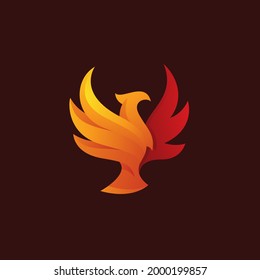 Bird Eagle Falcon Phoenix Wing Logo