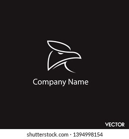 Bird Eagle logo mascot icon vector