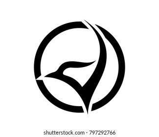 Bird eagle wing logo and symbols