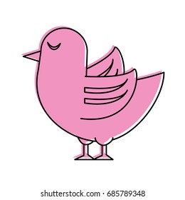 bird with eyes closed icon image 