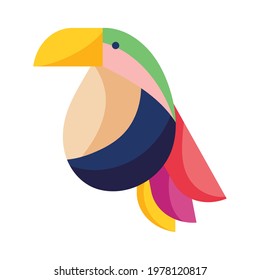 bird fauna cartoon isolated icon