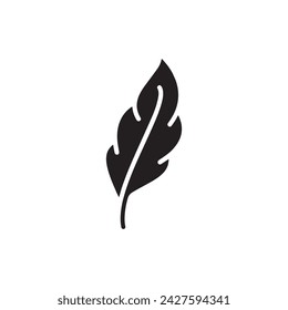 Bird Feather Glyph Pictogram. Ink Pen for Calligraphy Write Silhouette Icon. Fluffy Smooth Quill Black Symbol. Lightweight Natural Quill. Light Weight Feather. Isolated Vector Illustration.