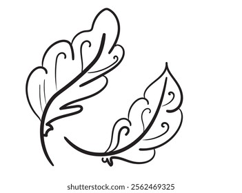 Bird feather hand drawn icon, flying dove feathers isolated, doodle soft plume silhouette, brutal, crudely drawn feather vintage ink vector illustration