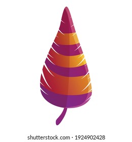 Bird feather icon. Cartoon of bird feather vector icon for web design isolated on white background