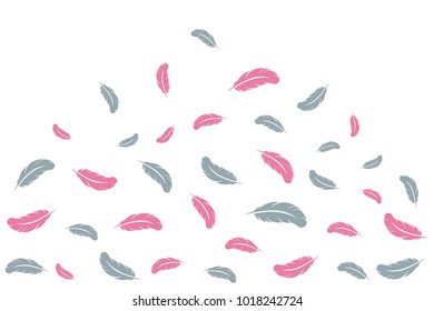 Bird feather icon vector illustration template